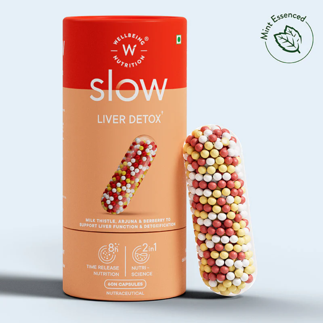 WELLBEING NUTRITION Slow Liver Detox-60 Caps