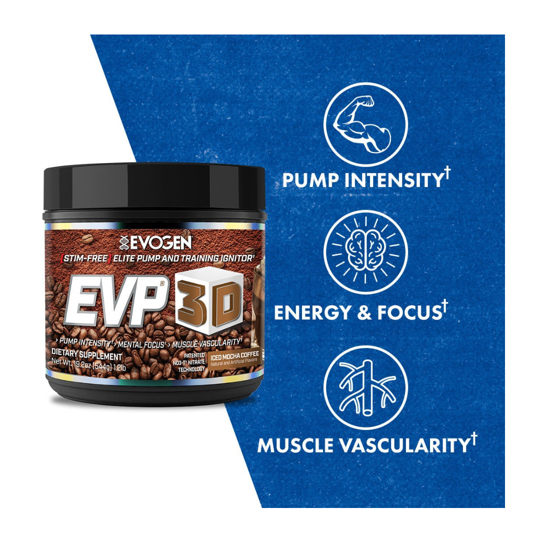 EVOGEN EVP 3D ICED MOCHA COFFEE 40 SERVINGS