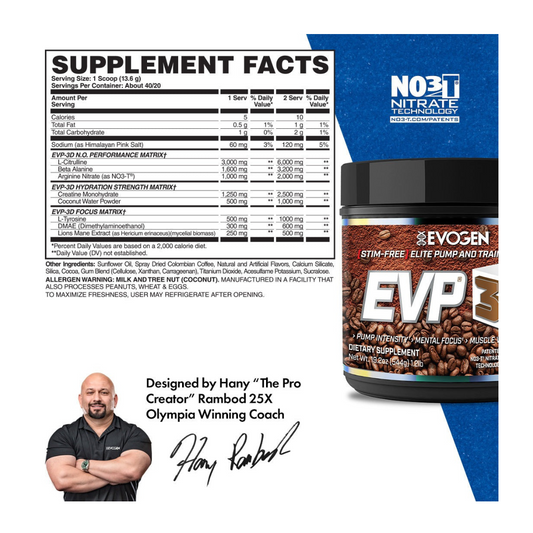 EVOGEN EVP 3D ICED MOCHA COFFEE 40 SERVINGS