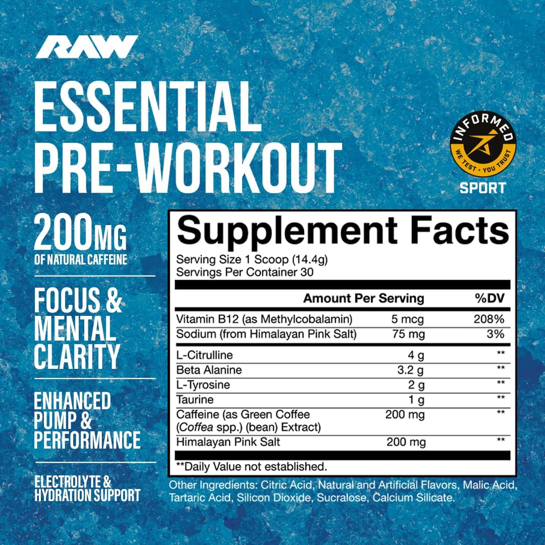 RAW BUM THUPER PUMP THAVAGE PRE WORKOUT BLUE RASPBERRY 516GM
