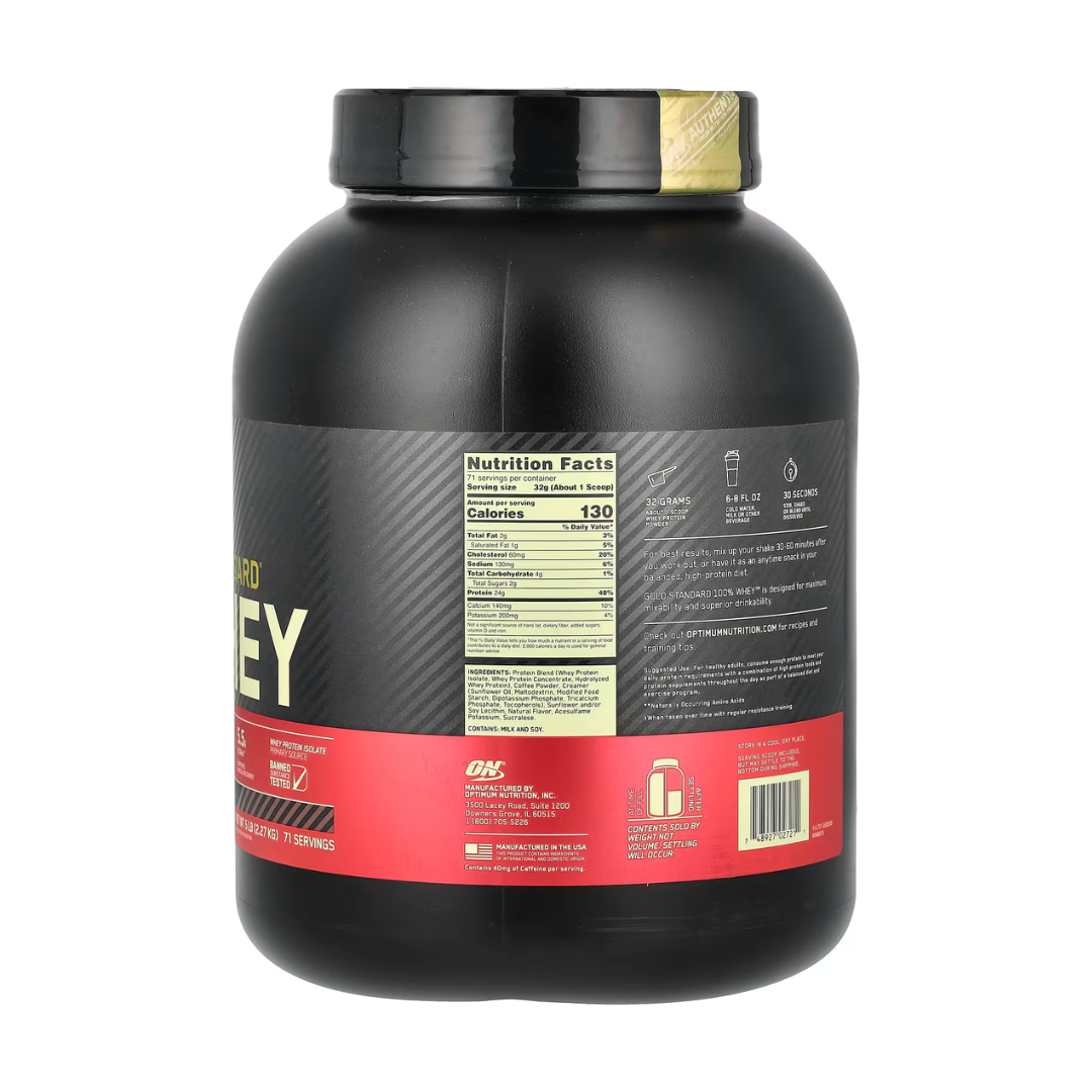 ON Optimum Nutrition Gold Standard Whey Protein 5 lb Coffee