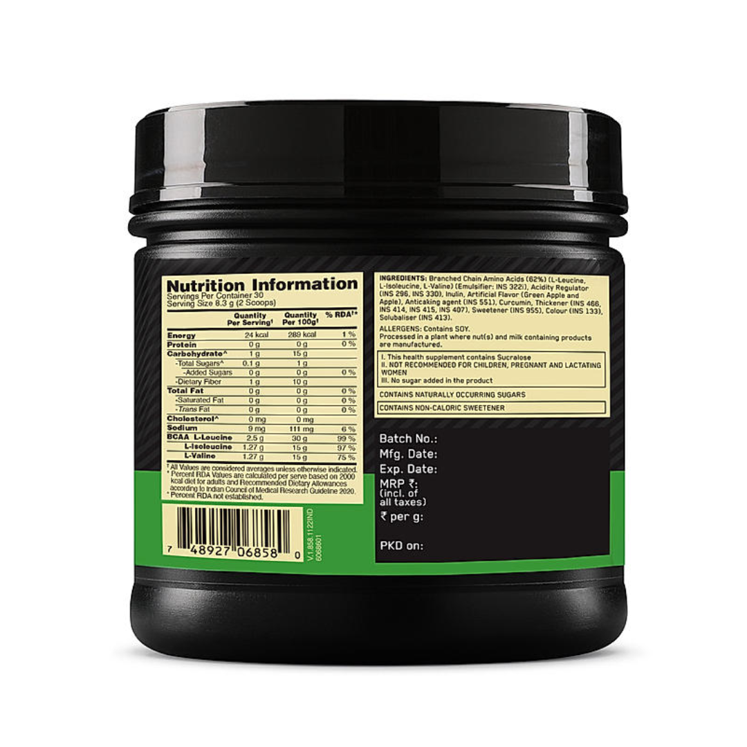 ON Optimum Nutrition Instantized BCAA 5000 30 Serving Green Apple