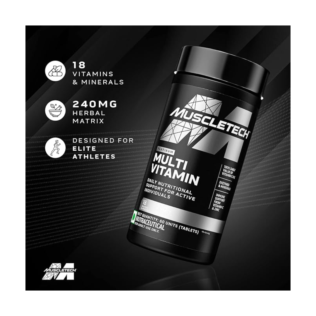 MuscleTech Multi Vitamin 60 Tablets Unflavoured