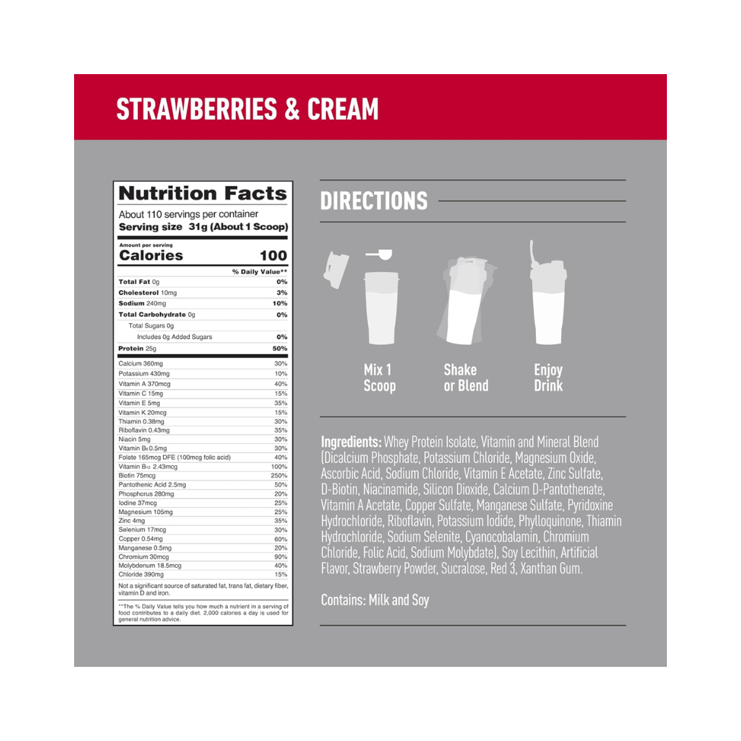 Isopure Zero Carb 7.5 lb Strawberries & Cream