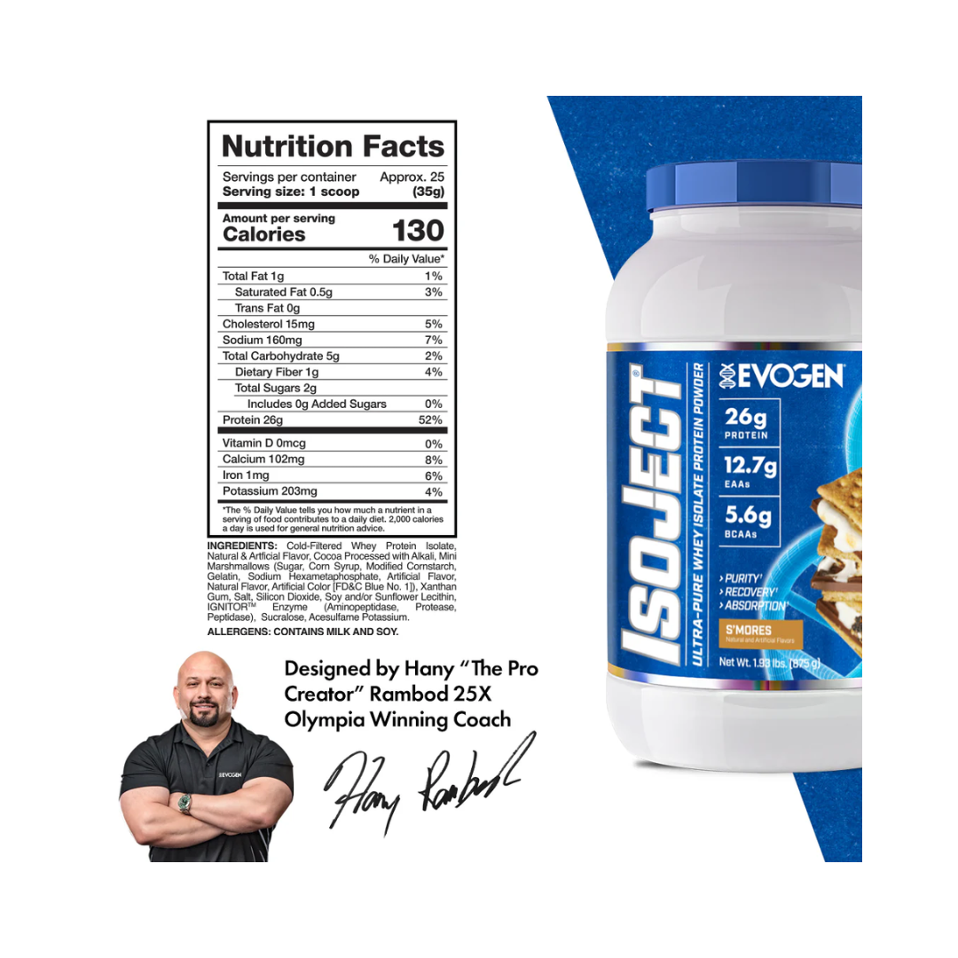 Evogen Nutrition Isoject S’mores | 2 lb | Protein Nation
