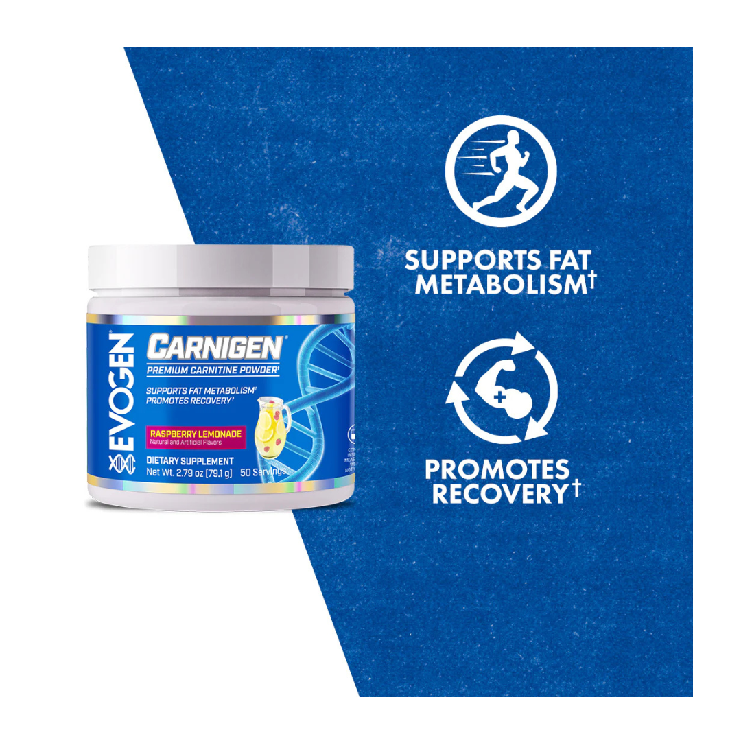 Evogen Nutrition Carnigen Raspberry Lemonade | 50 Servings | Protein Nation