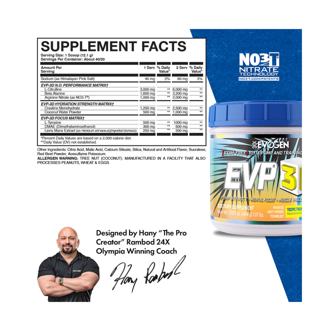 Evogen Nutrition EVP 3D Tropic Thunder 40 Servings | Protein Nation