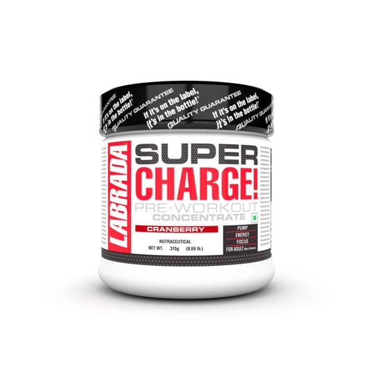 LabradaSuper Charge Pre-Workout Concentrate 63 Servings Cranberry