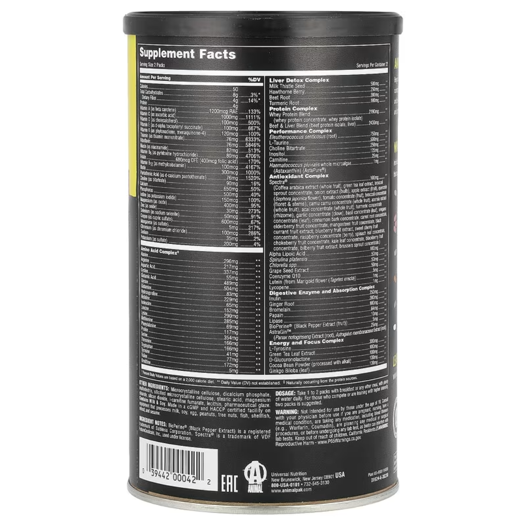 Universal Nutrition-ANIMAL PAK-44 PACKETS
