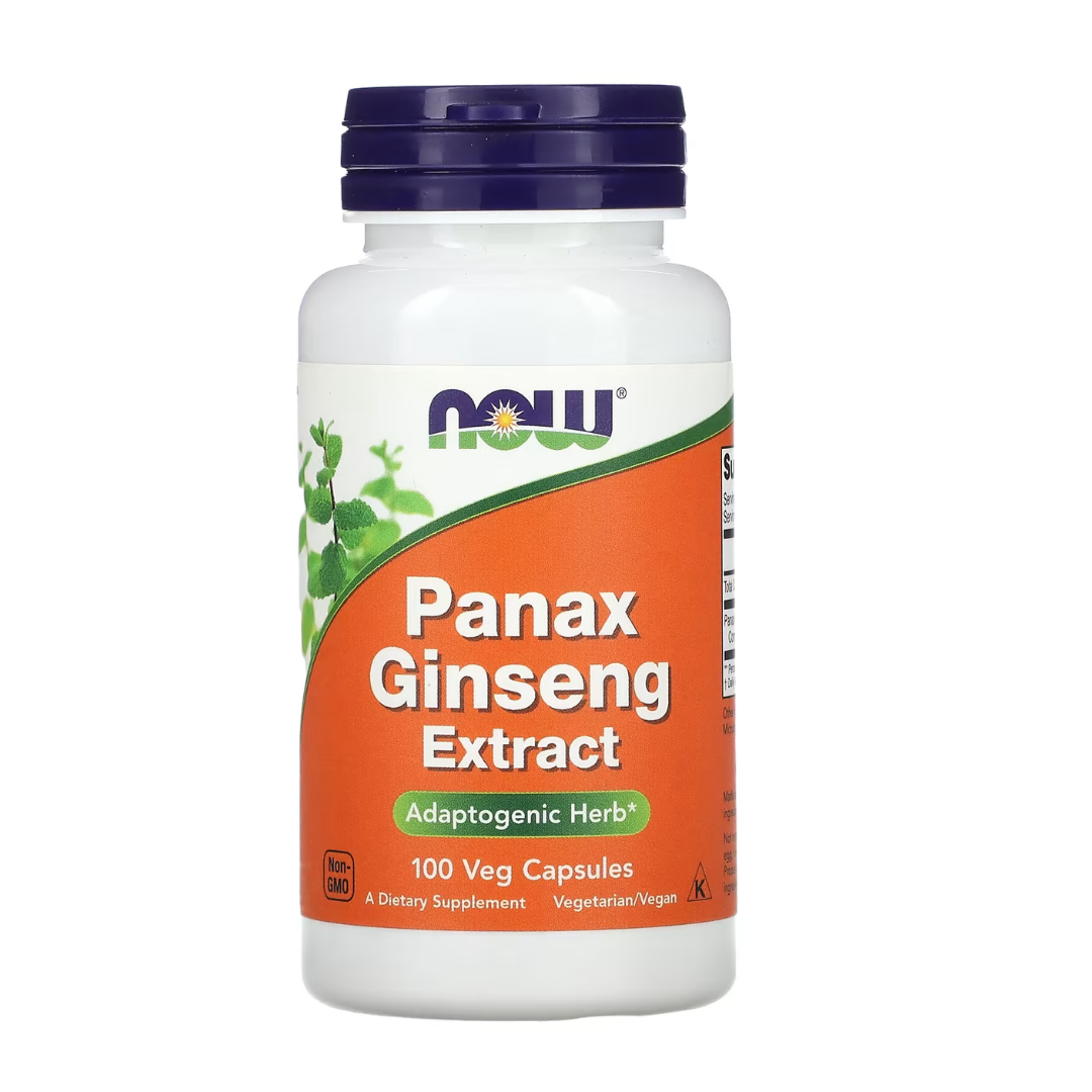 NOW PANAX GINSENG 100 CAPS-500 MG