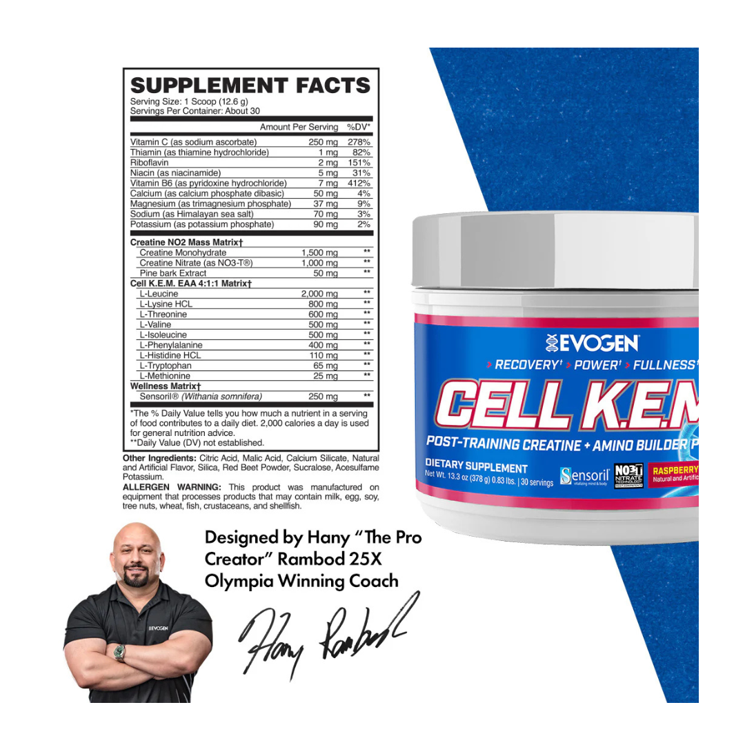 EVOGEN CELL K.E.M. - RASPBERRY LEMONADE - 30 SERVING