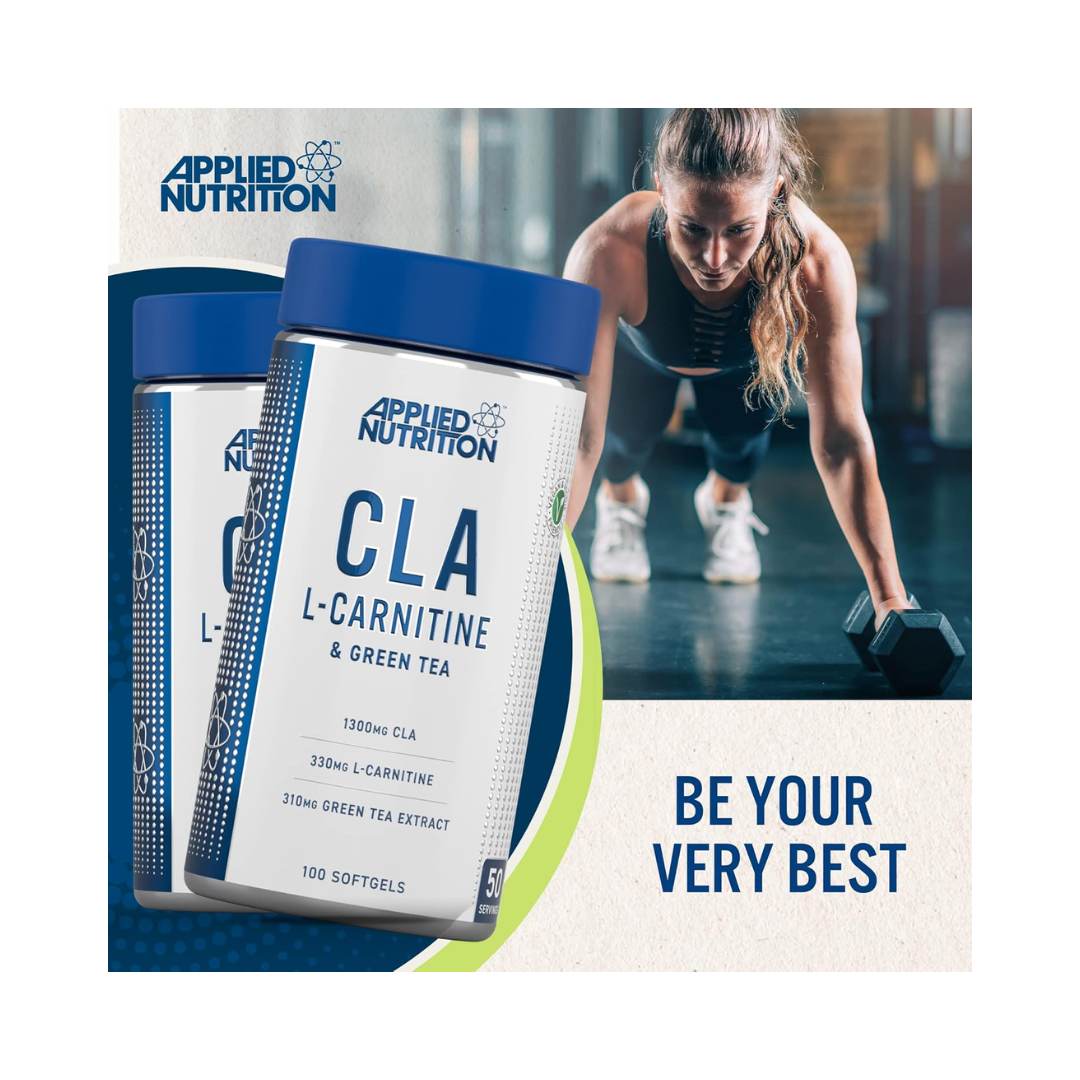 Aplied Nutrition CLA, L Carnitine Green Tea 100 softgels