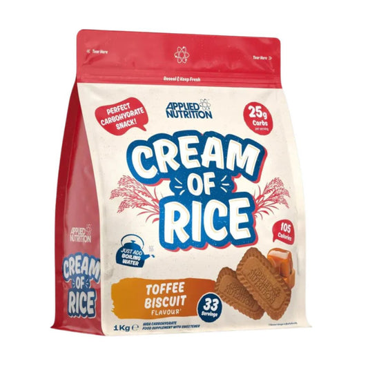 Applied Nutrition Cream of Rice 1 Kg Toffee Biscuit