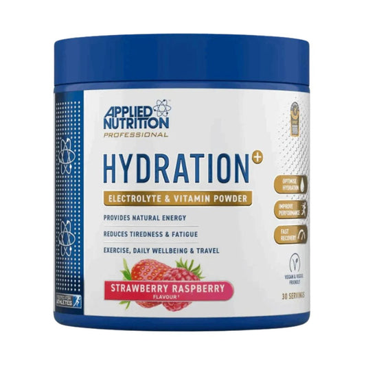 Applied Nutrition Hydra+ Electrolytes & Vitamins, Strawberry & Raspberry – 240g