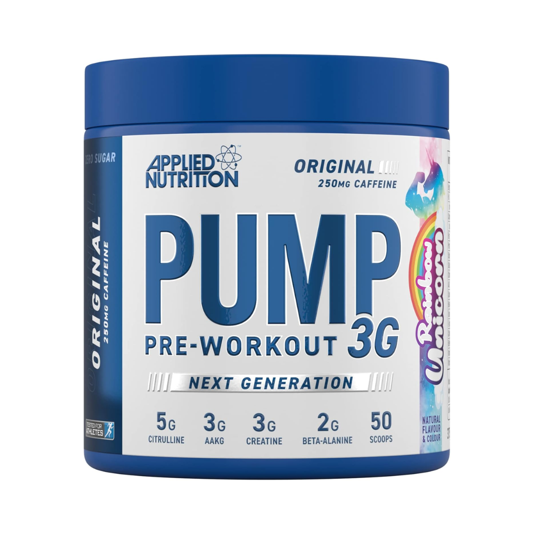 APPLIED NUTRITION PUMP PRE WORKOUT-RAINBOW UNICORN-25 SERVINGS