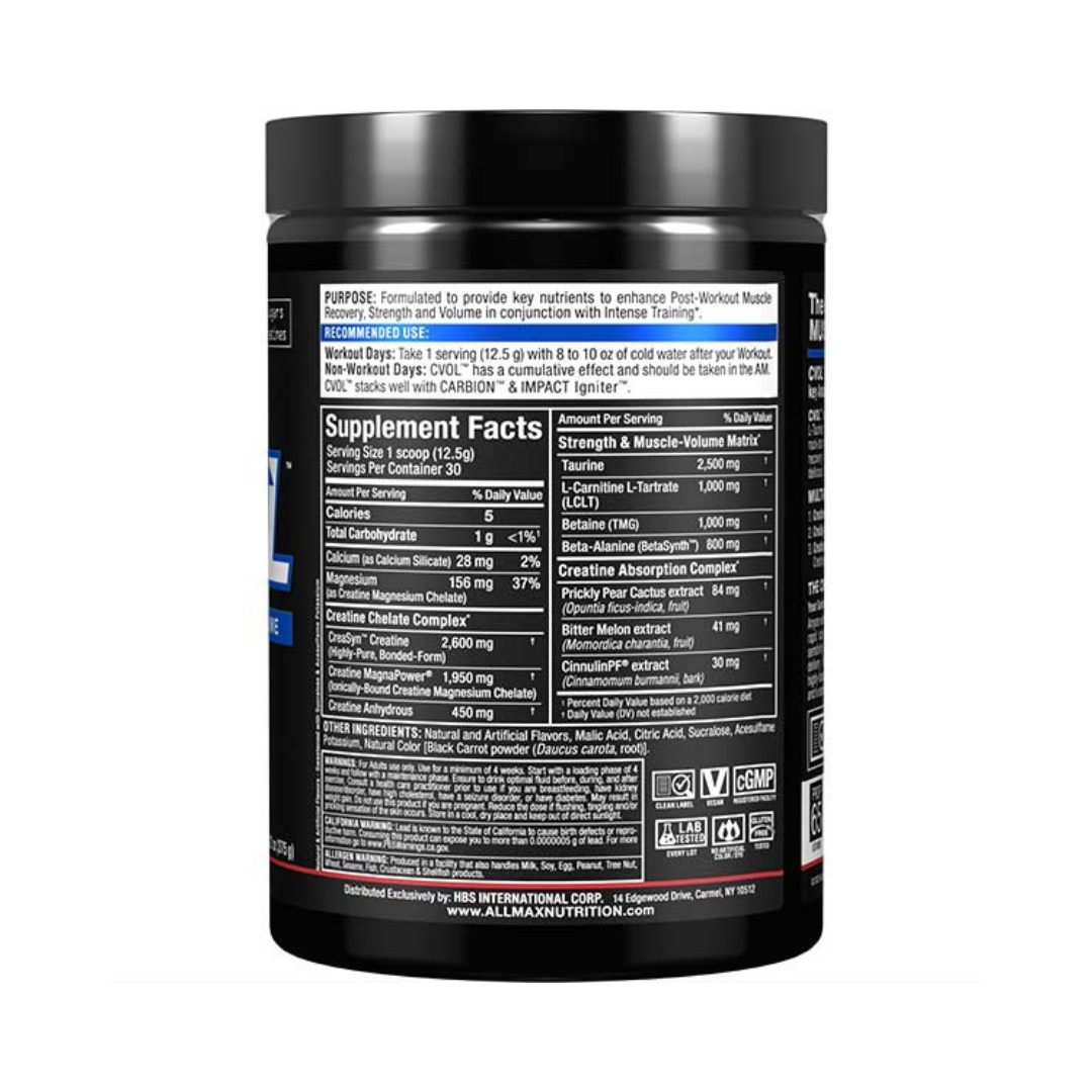 Allmax Post C Vol Raspberry Kiwi 375 gms