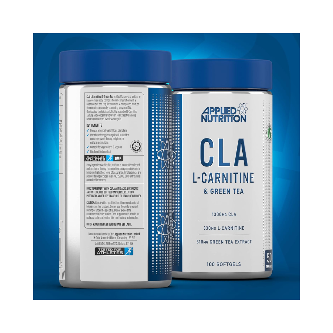 Aplied Nutrition CLA, L Carnitine Green Tea 100 softgels