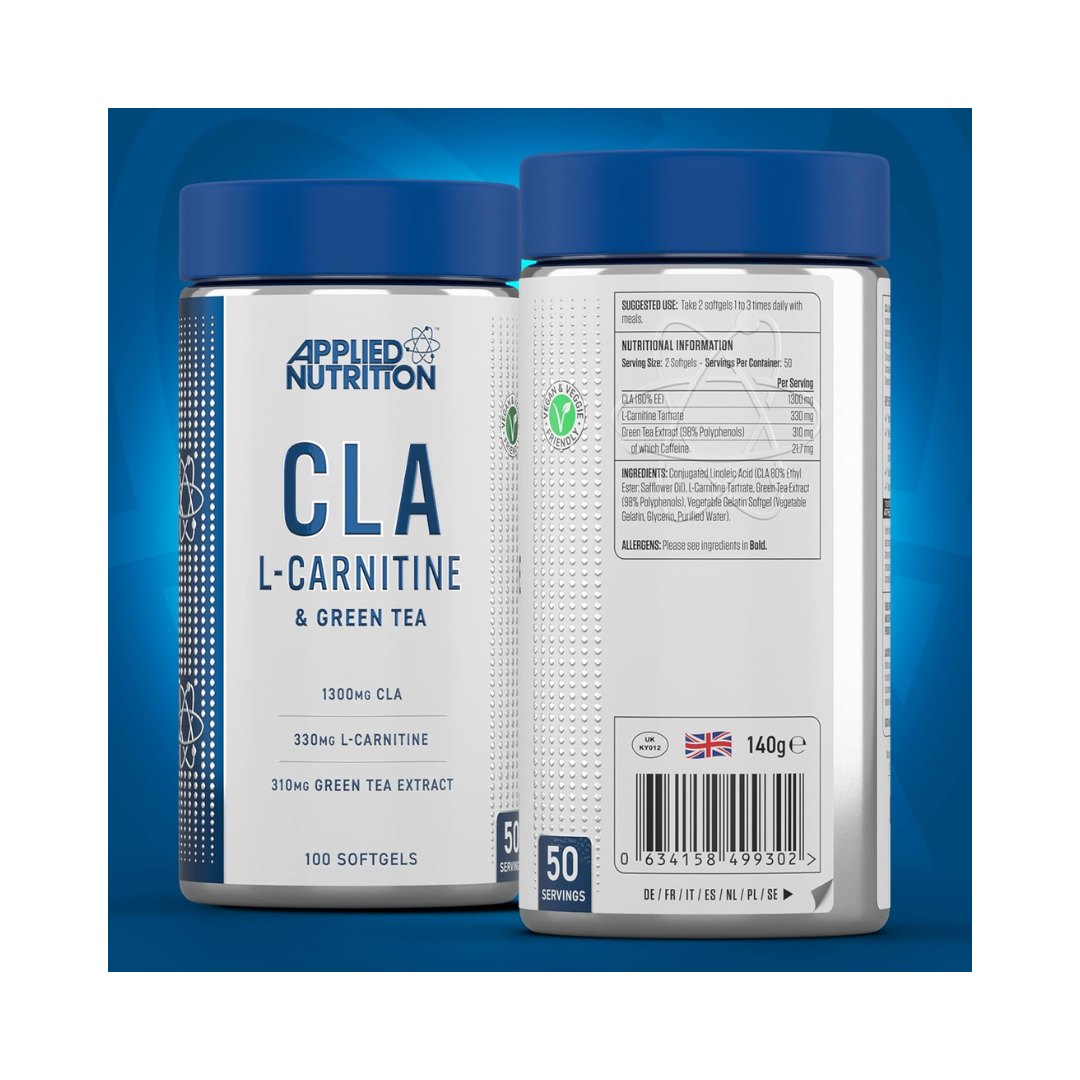 Aplied Nutrition CLA, L Carnitine Green Tea 100 softgels