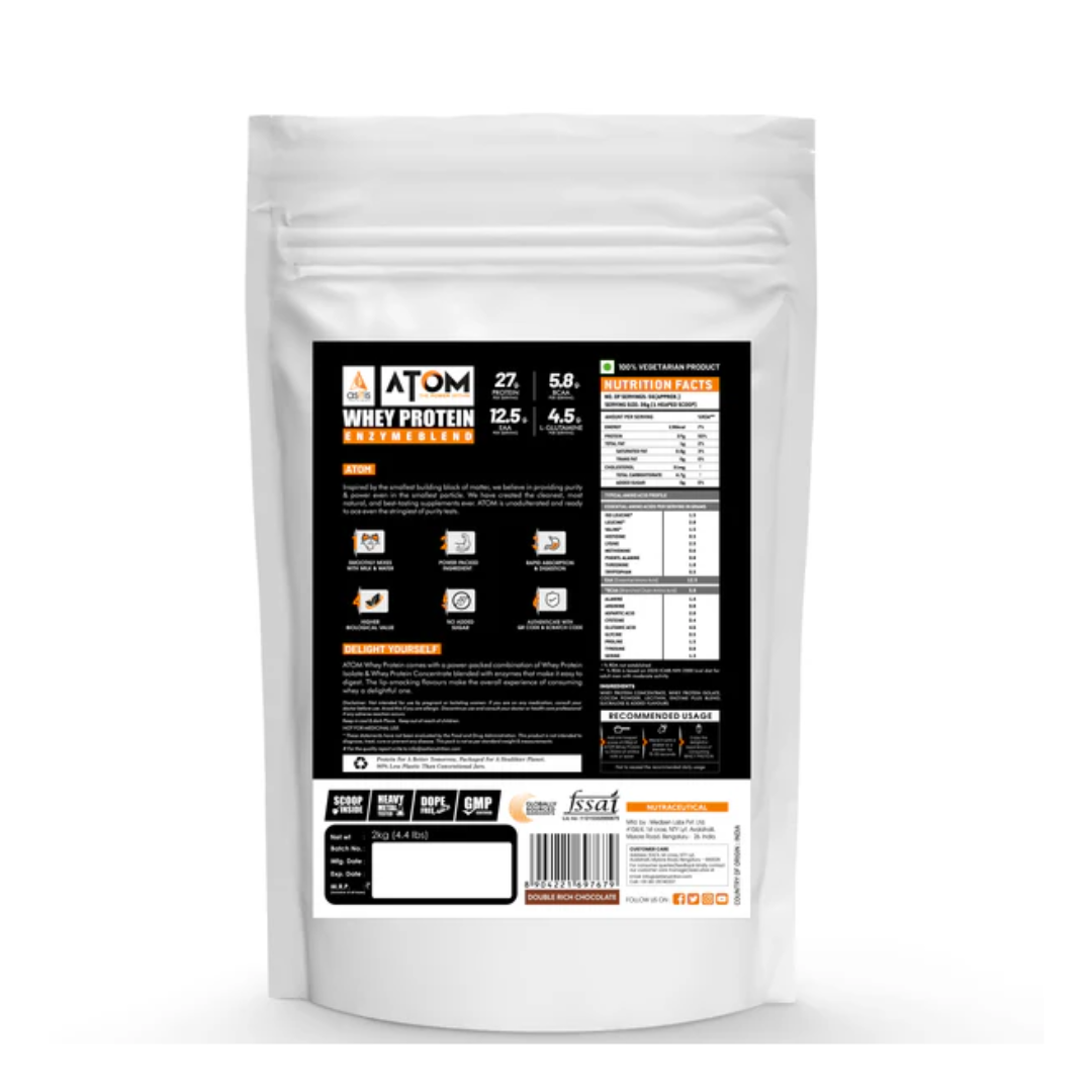 Asitis Atom Whey Protein Blend 2 kg Double Rich Chocolate