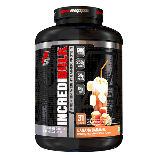 PRO SUPPS INCREDI BULK GAINER 2.7KG BANANA CARAMEL