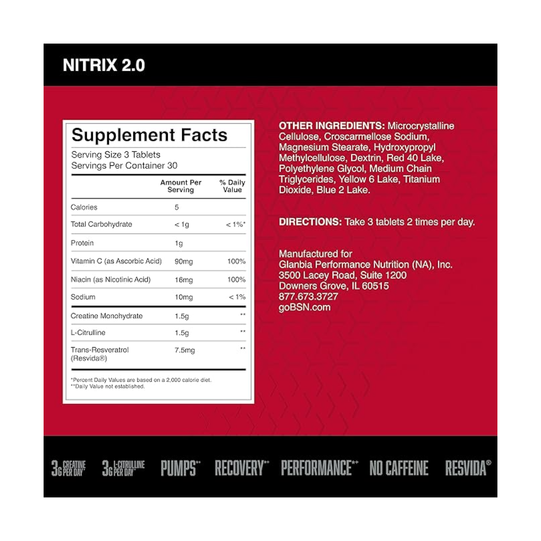 BSN NITRIX 2.0 90 CAPS