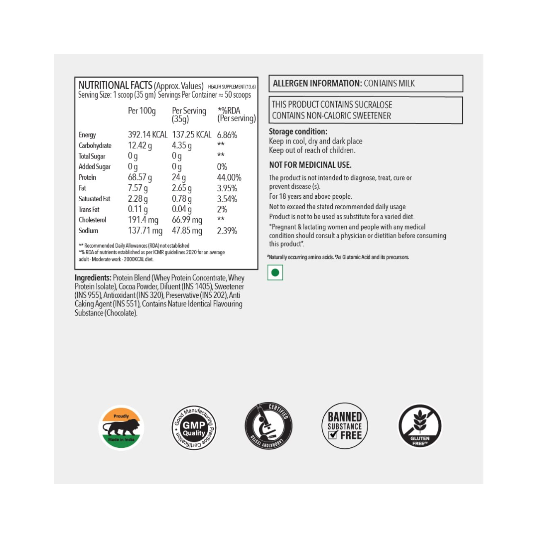 Build Prowl Advance Series Multi Whey Blend-Chocolate-1.75KG