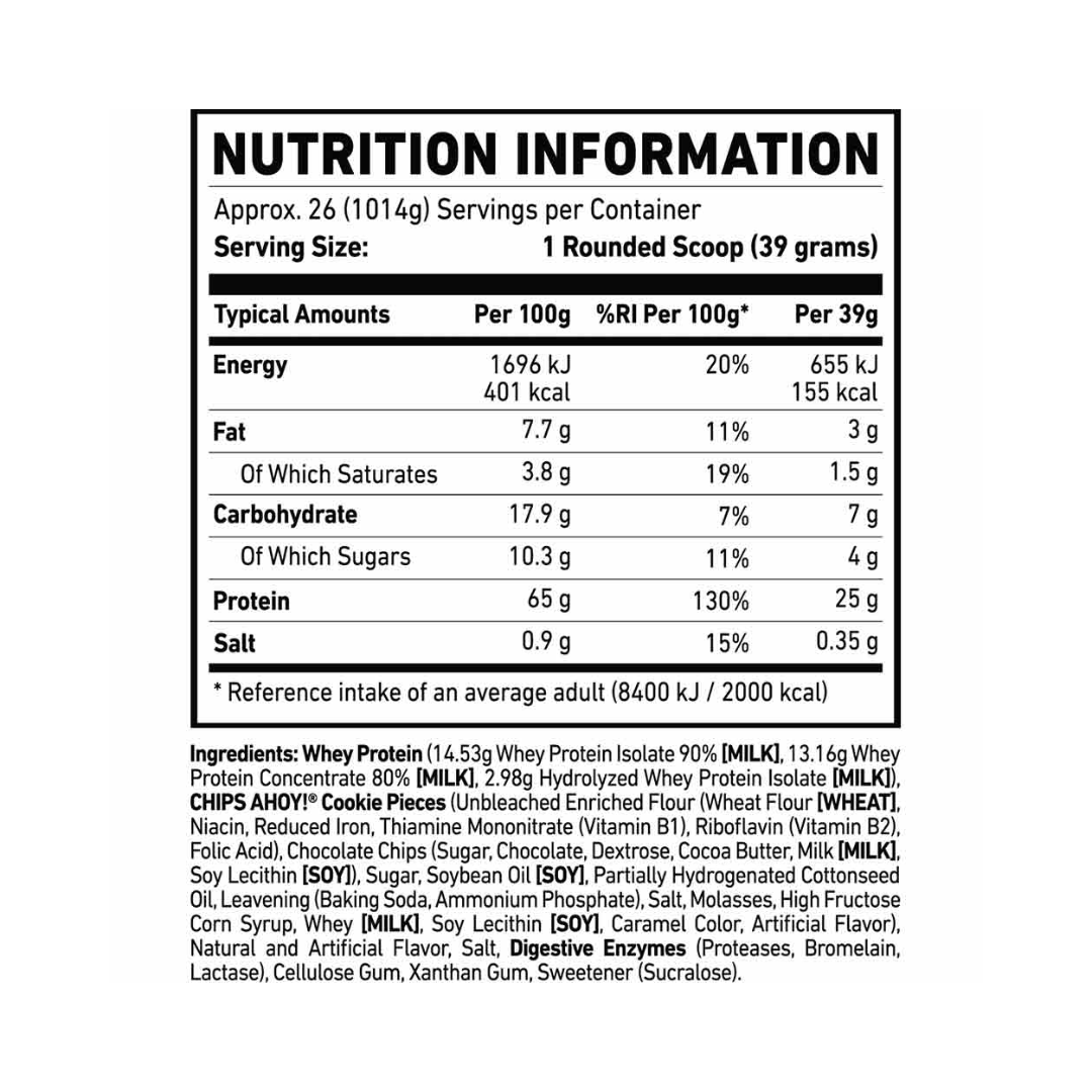 GHOST WHEY PROTEIN-CHOCOLATE CHIP COOKIES-1014G