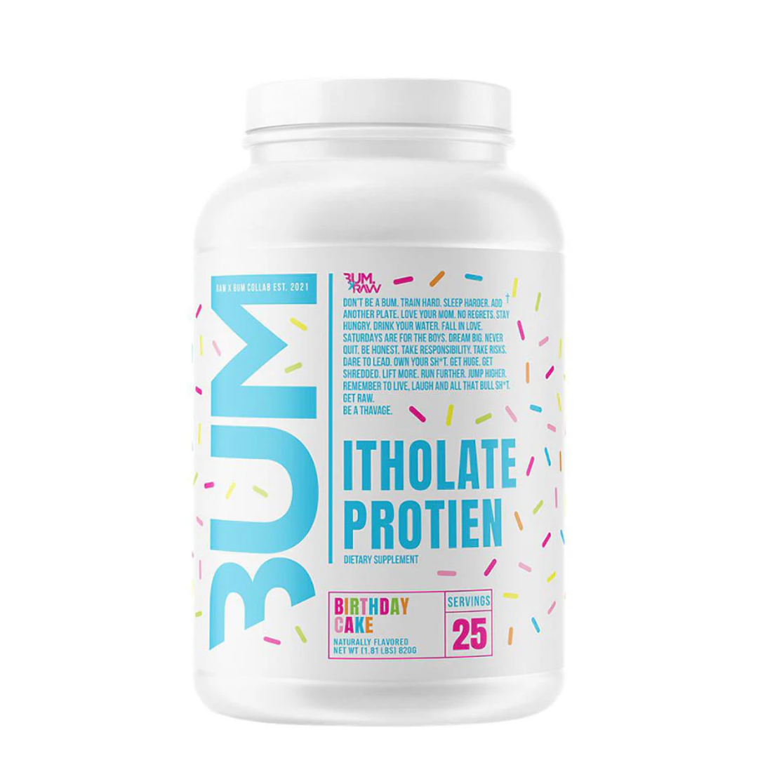 RAW BUM ITHOLATE PROTEIN - BIRTHDAY CAKE 1.82LB