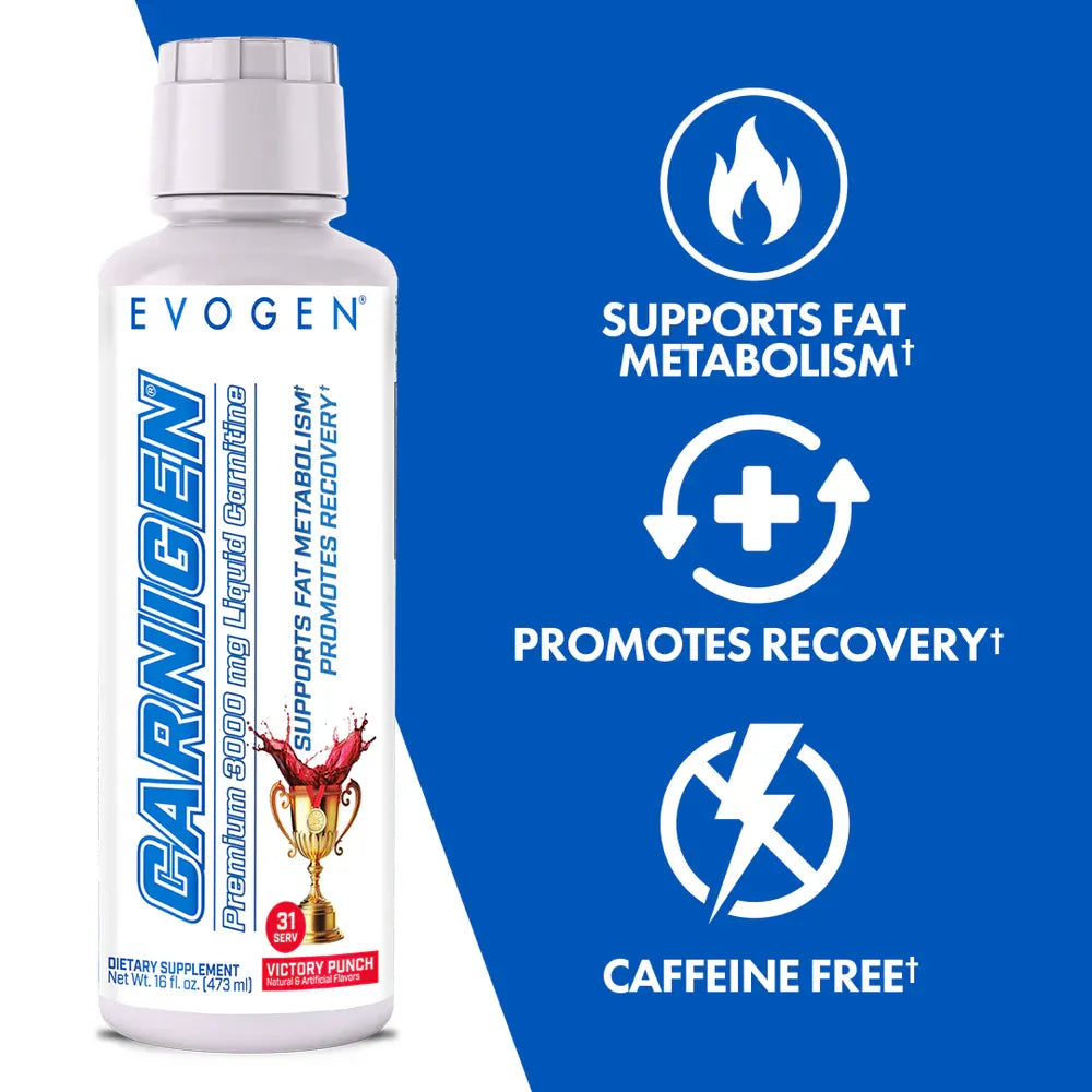 Evogen Nutrition Carnigen Liquid Victory Punch 31 Servings | Protein Nation