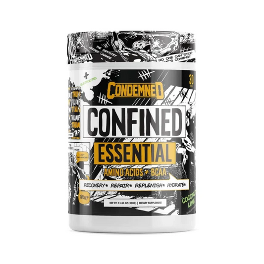 Condemned Confined Essential Amno acids + BCAA-30 servings-Coconut Lime