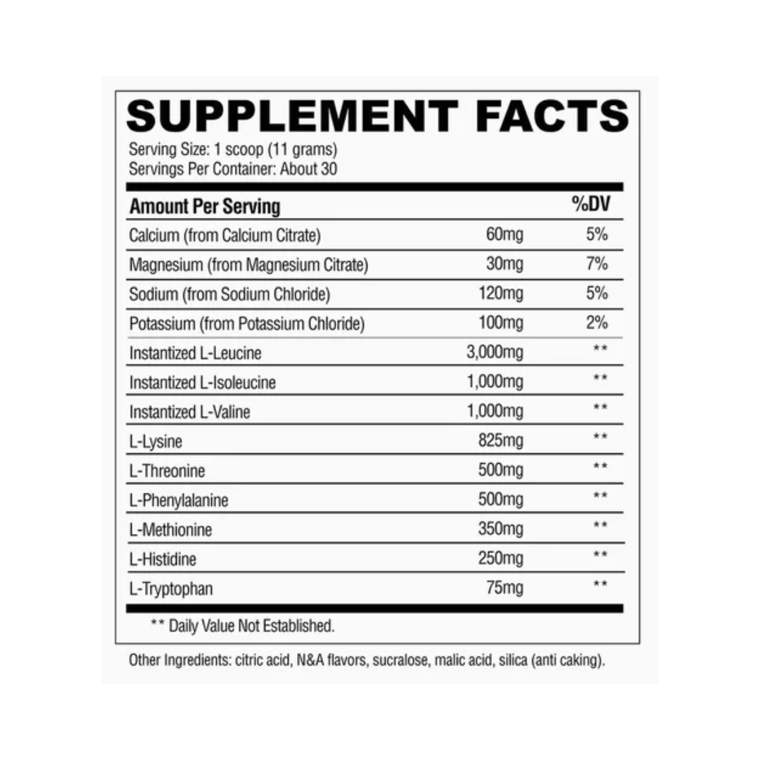 Condemned Confined Essential Amno acids + BCAA-30 servings-Coconut Lime