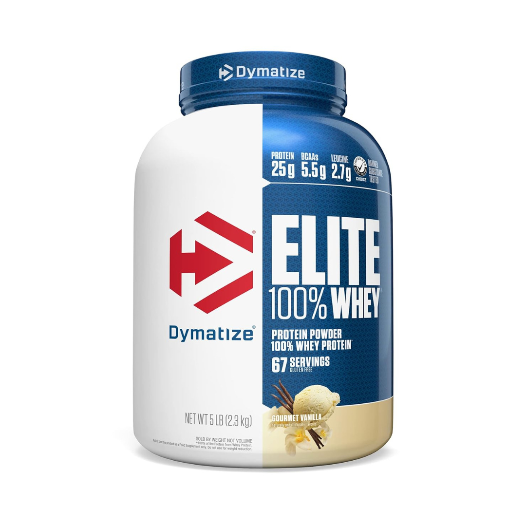 Dymatize Nutrition Elite 100% Whey Protein - 5 Lbs (Gourmet Vanilla)