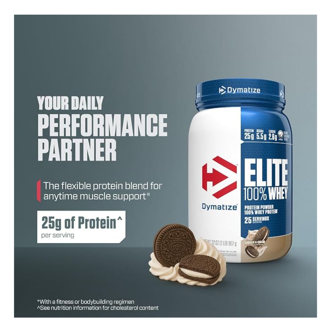 Dymatize Elite Whey Protein 2 lb Cookies & Cream