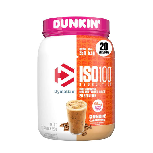 Dymatize ISO 100, Dunkin Cappuccino - 620g