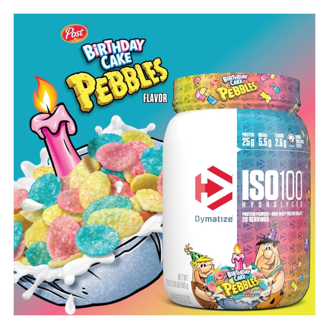 Dymatize Iso 100 5 lb Birthday Cake Pebbles
