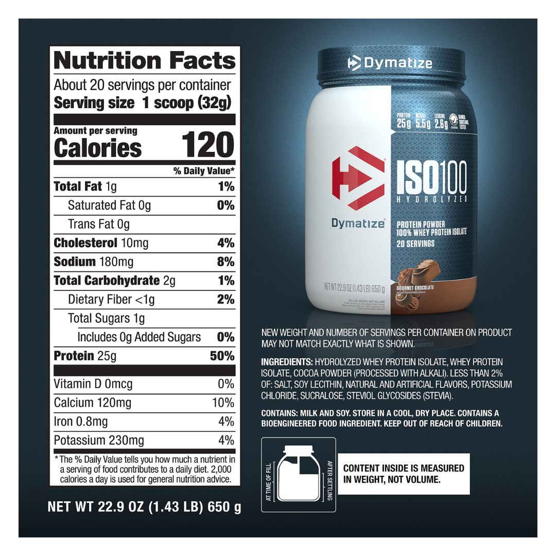 Dymatize Iso 100 650Gm Gourmet Chocolate