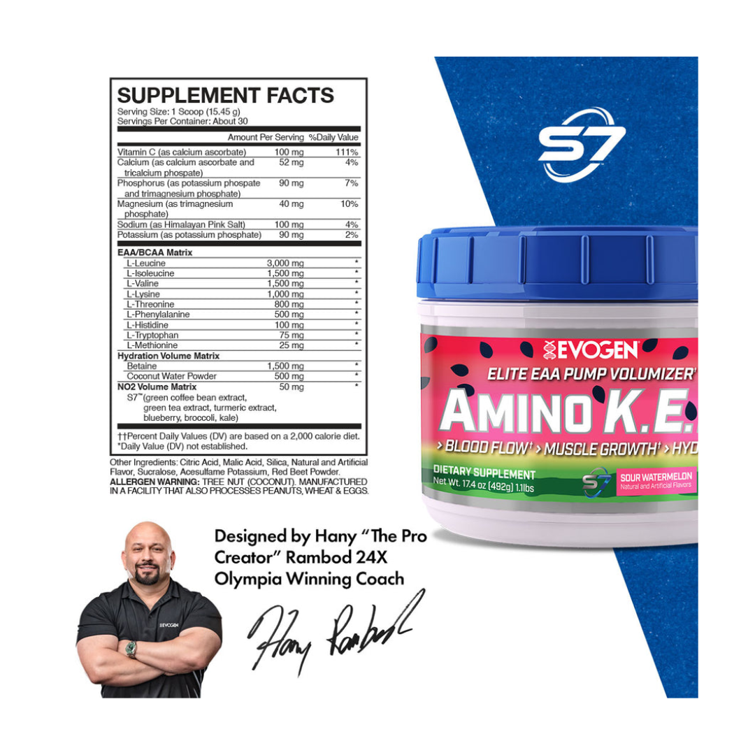 Evogen Nutrition Amino K.E.M. 30 Serving SOUR WATERMELON