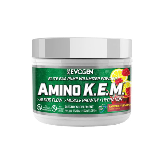 Evogen Nutrition Amino K.E.M. Natural Raspberry Lemonade - 30 Servings
