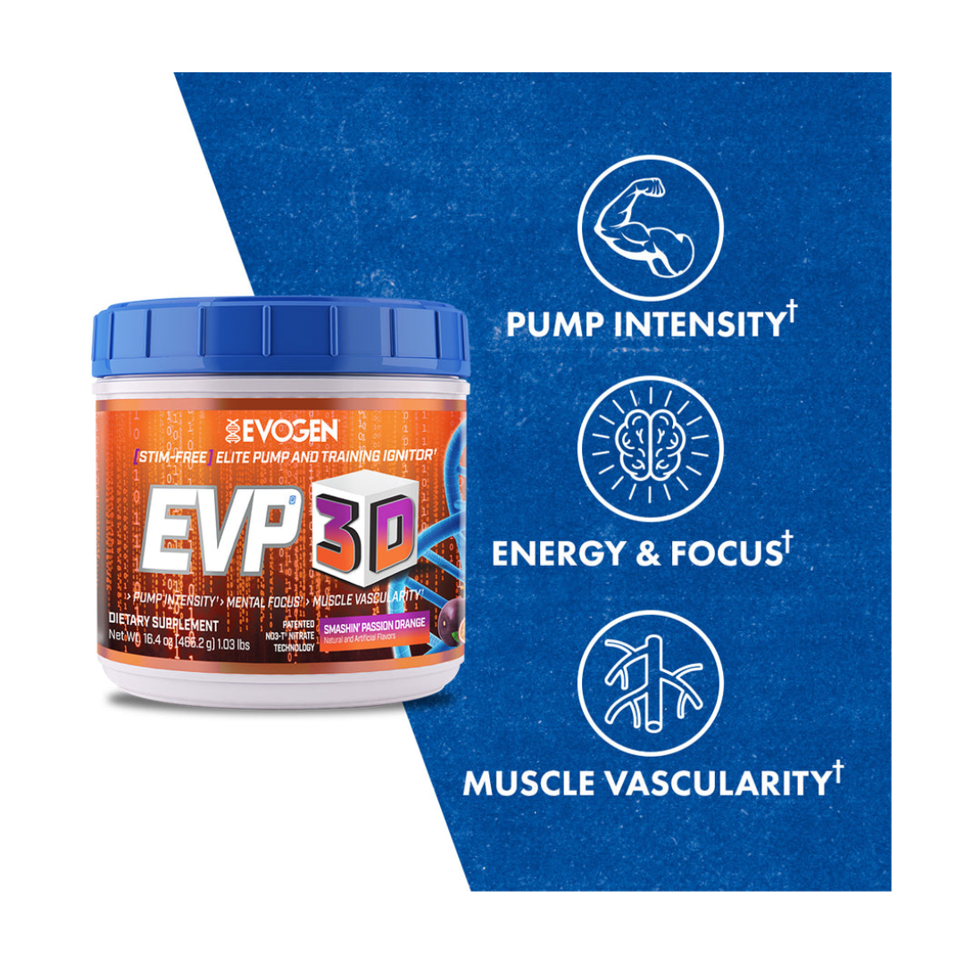 Evogen Nutrition EVP 3D Smashin Passion Orange 40 Servings