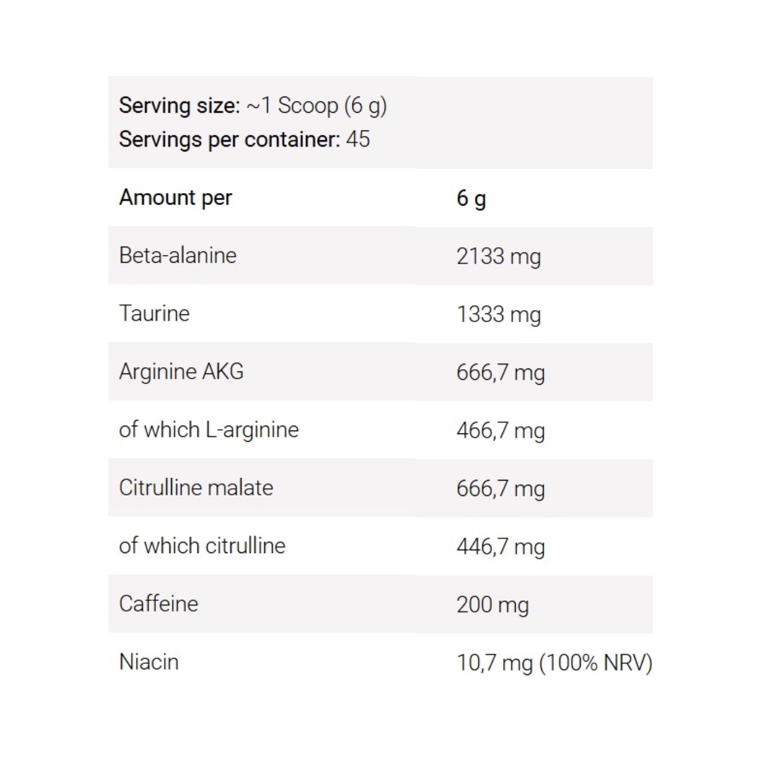 FA CORE PUMP PRE WORKOUT - CITRUS PEACH -270 GM