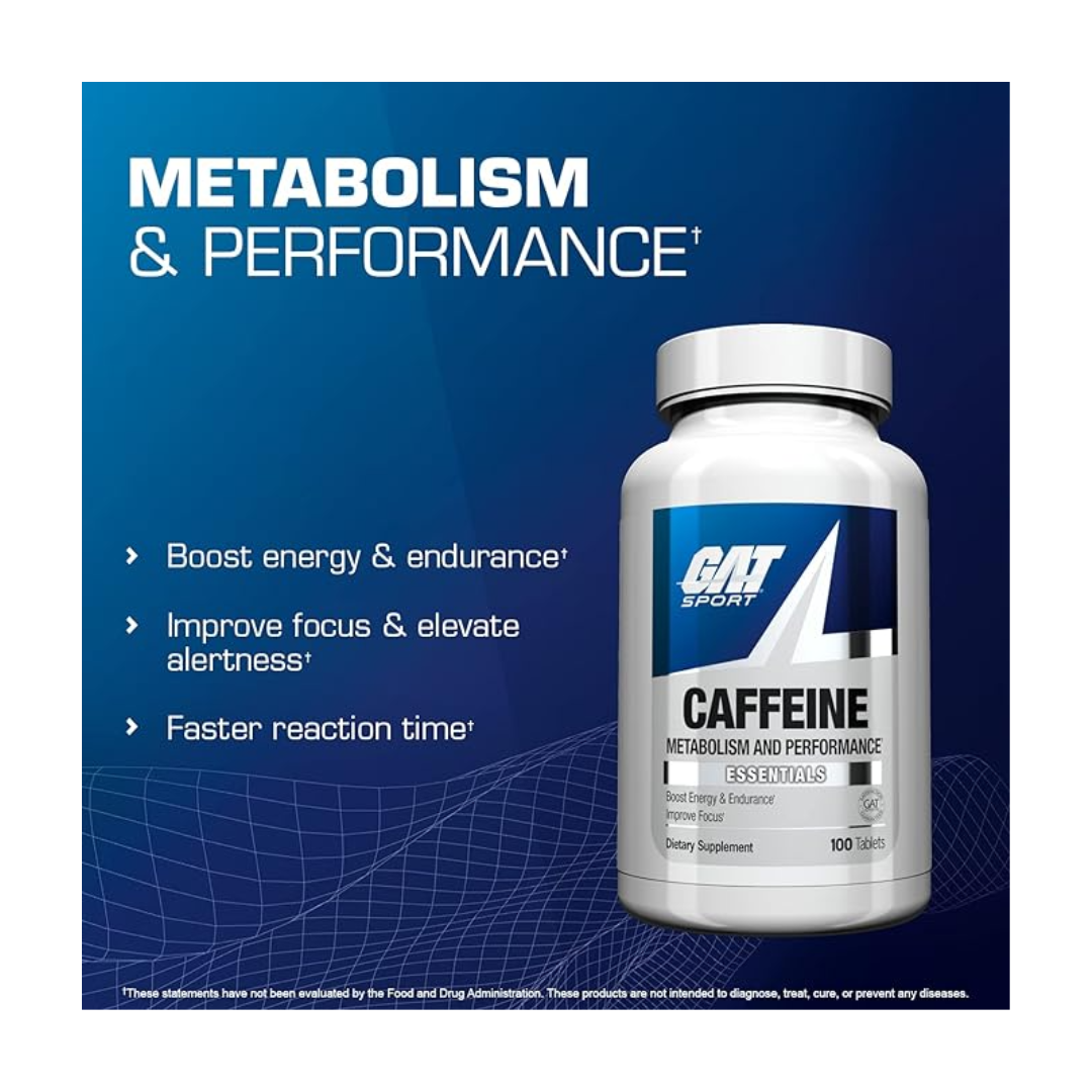 GAT Caffeine 100 Tablets Unflavoured