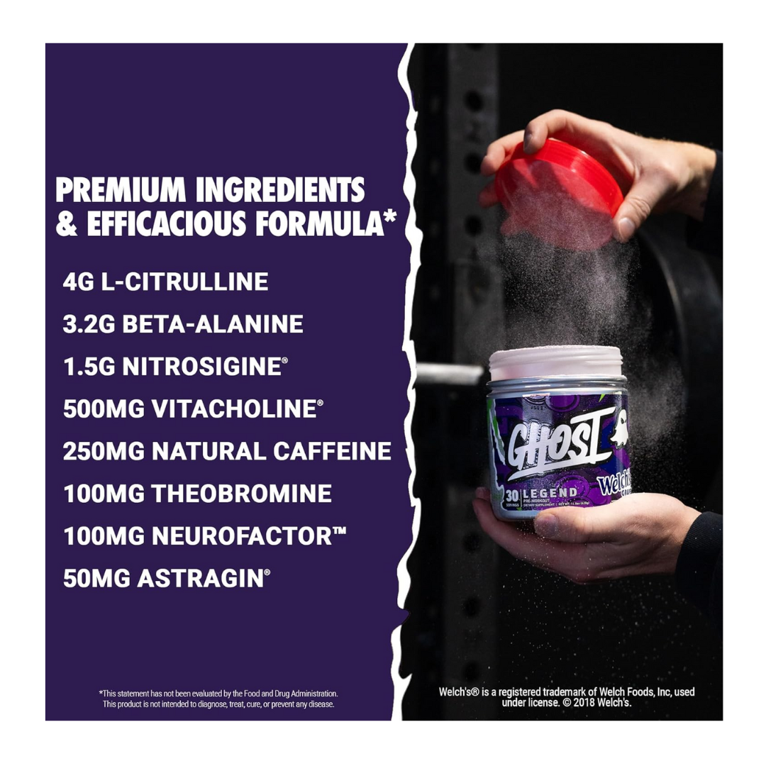 GHOST LEGEND PRE WORKOUT - WELCHS GRAPE - 25 SERV