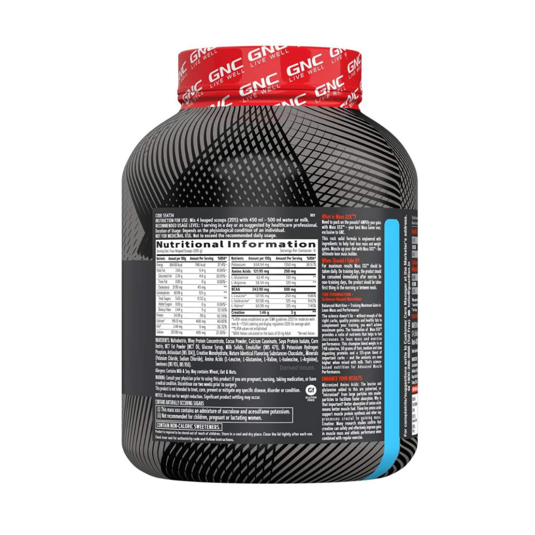 GNC AMP Amplified Mass XXX 4.4 lb Chocolate