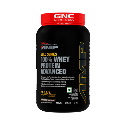 GNC AMP Gold 100 percent Whey Protein Advanced