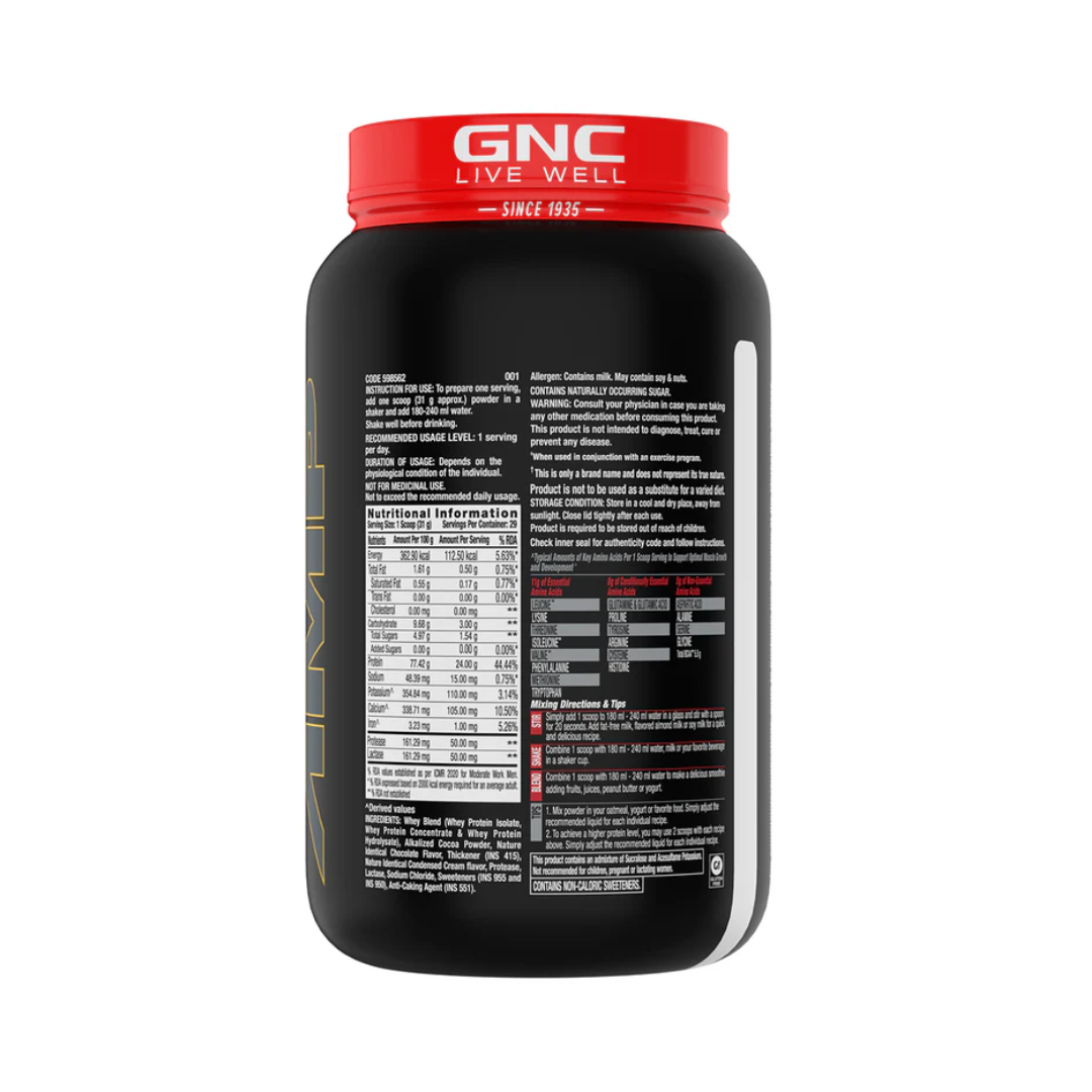 GNC AMP Gold 100 percent Whey Protein Advanced