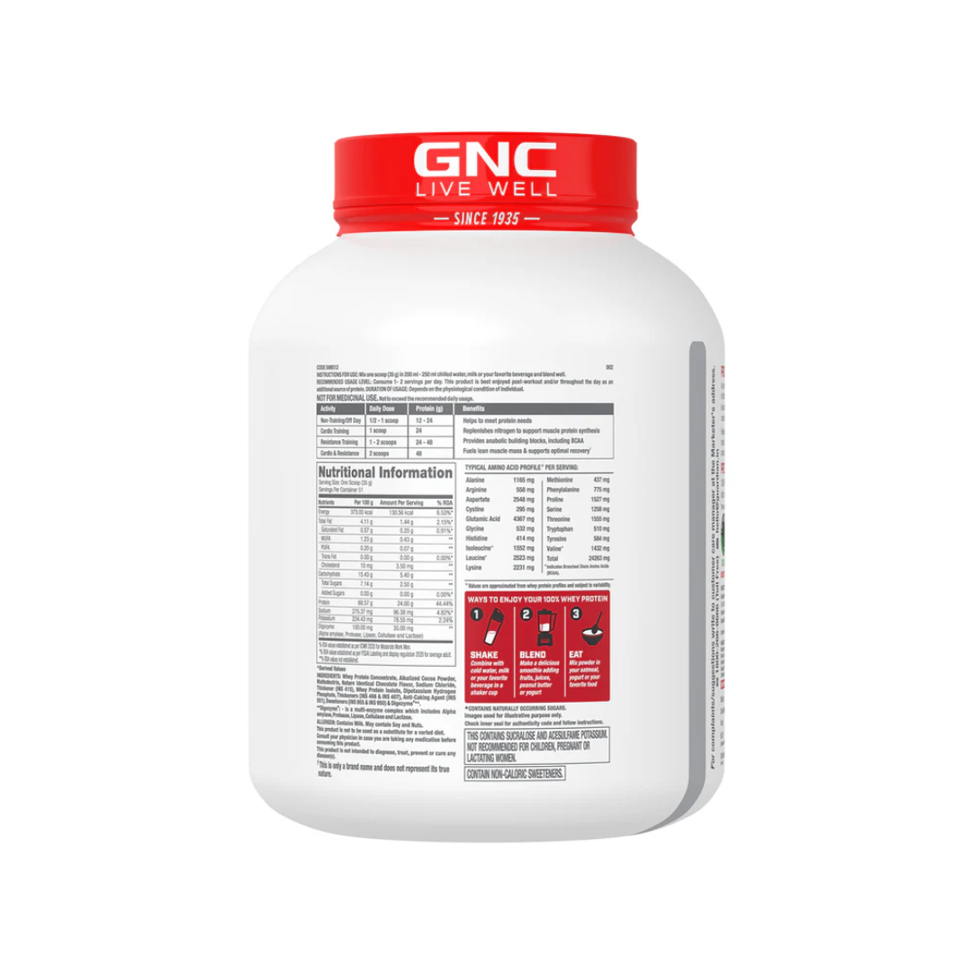 GNC Pro Performance Whey Protein 4 lb Chocolate Fudge