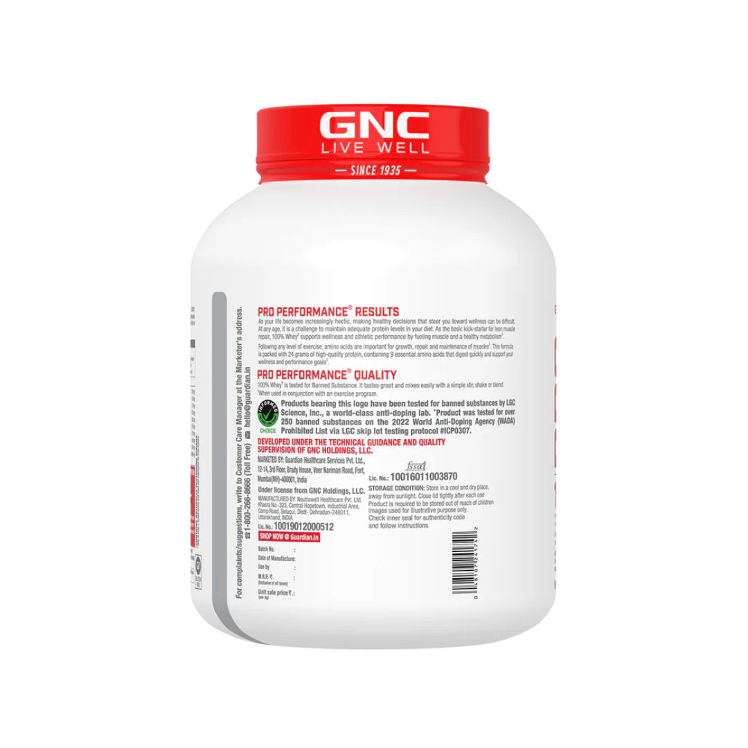 GNC Pro Performance Whey Protein 4 lb Chocolate Fudge