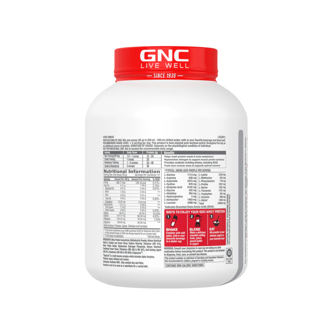 GNC Pro Performance Whey Protein 4 lb Chocolate Fudge