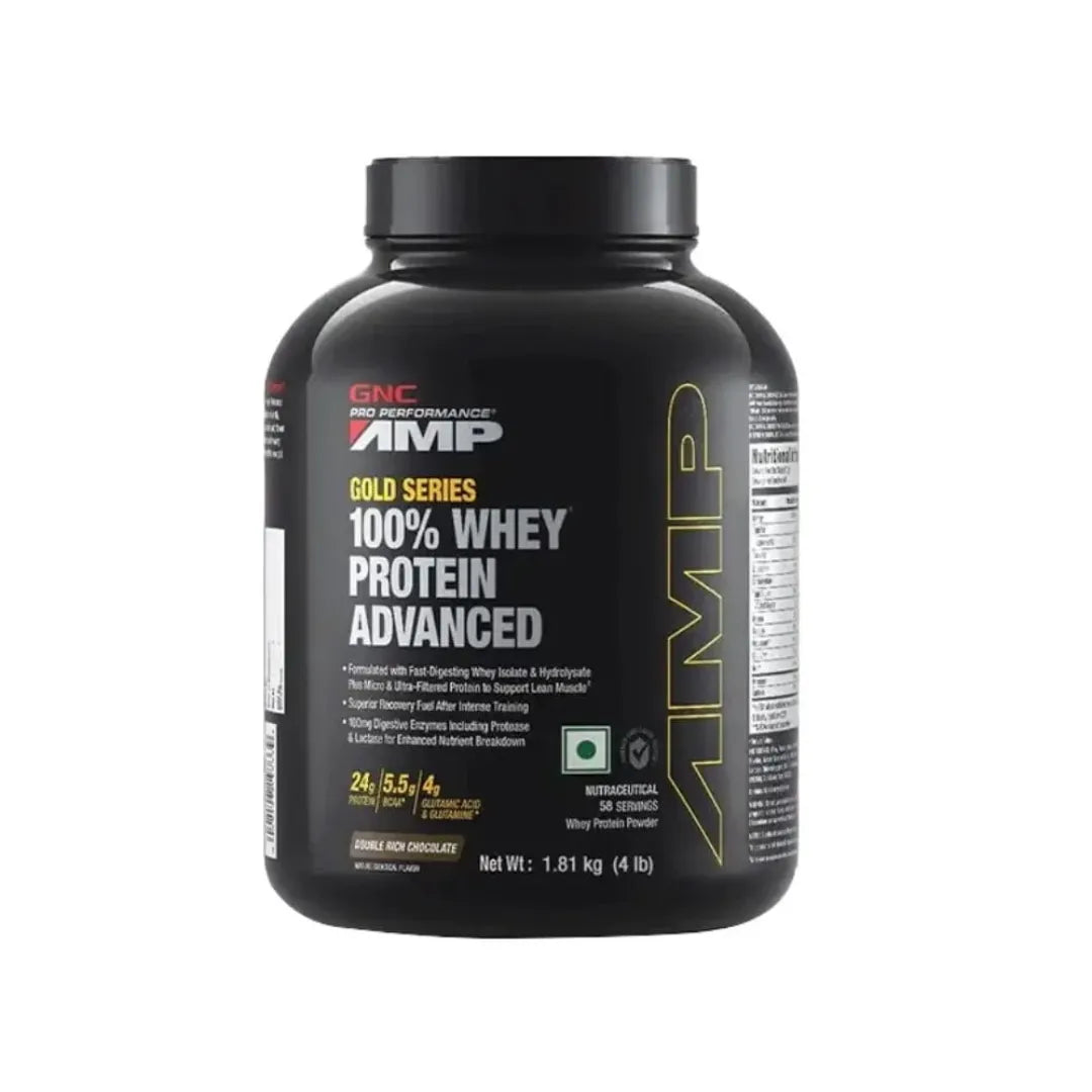 GNC AMP Gold 100 percent Whey Protein Advanced 2 kg Chocolate