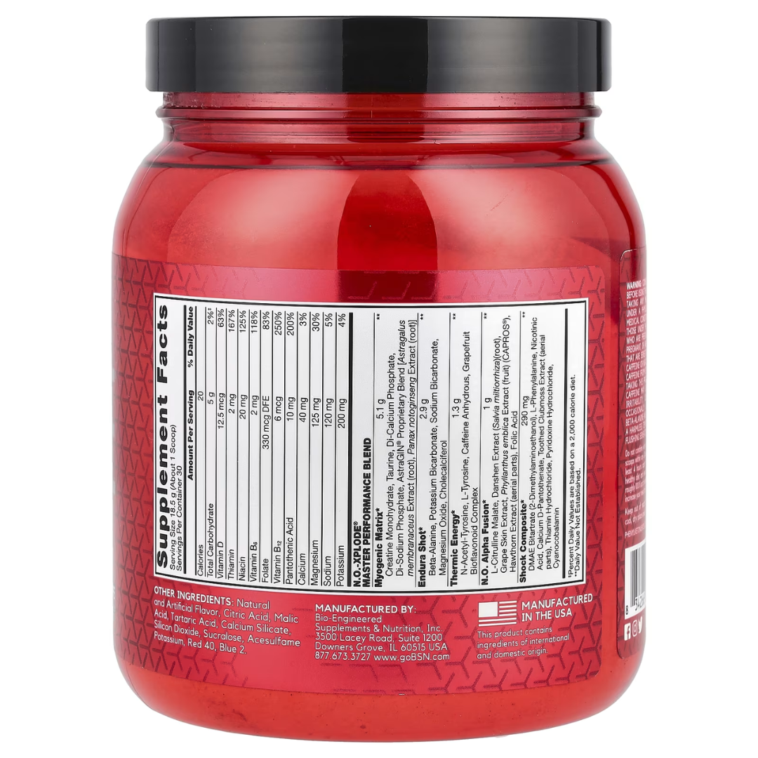 BSN NO XPLODE - GRAPE - 30 SERVINGS